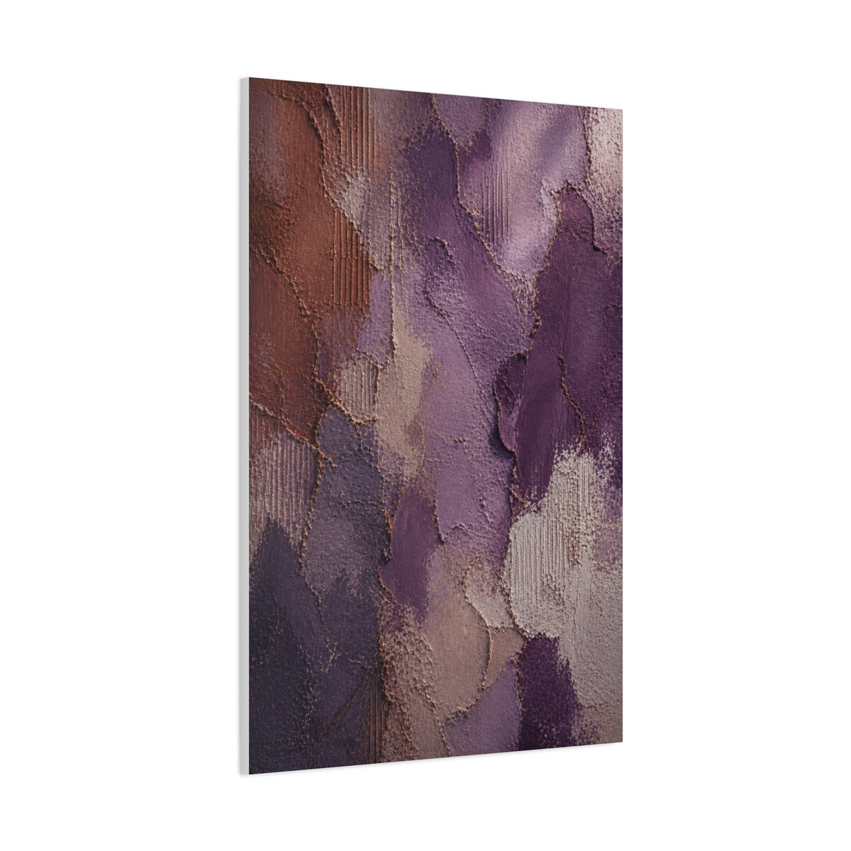 Wabi-Sabi Plum Texture Abstraction Wall Art & Canvas Print