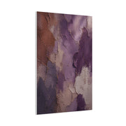 Wabi-Sabi Plum Texture Abstraction Wall Art & Canvas Print