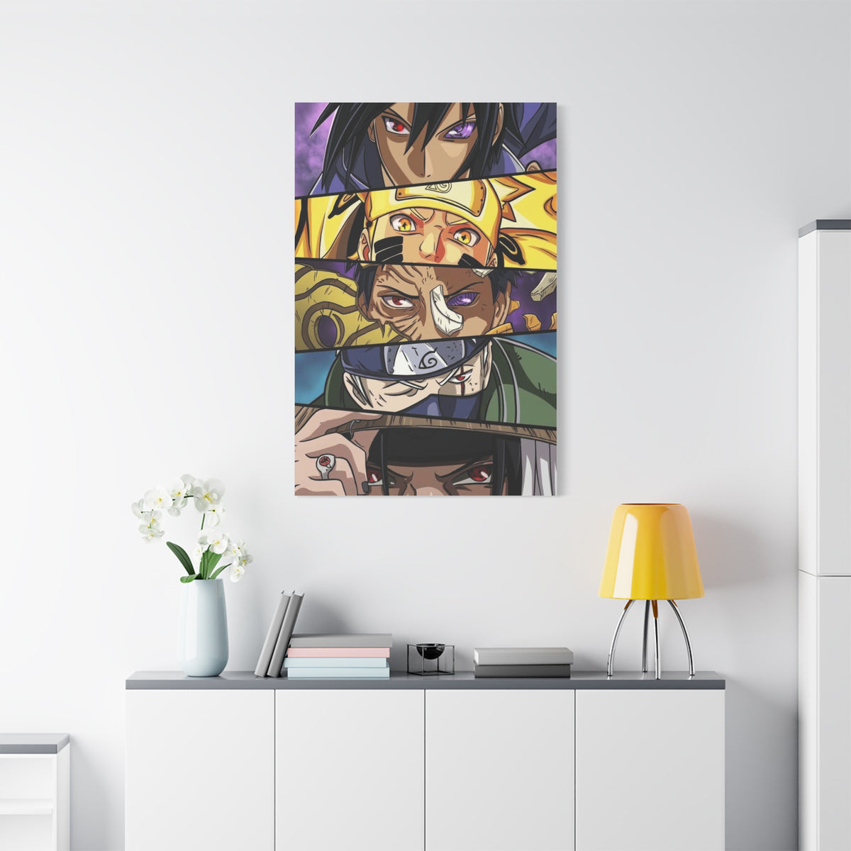 Naruto Heroes and Villains Eyes Poster Wall Art & Canvas Print