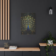 Opulent Jungle Peacock Display Wall Art & Canvas Print