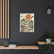 Mid-Century Modern Graphic Mountains Wall Art & Canvas Print