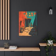 Mexican Market Street Folk Scene Wall Art & Canvas Print
