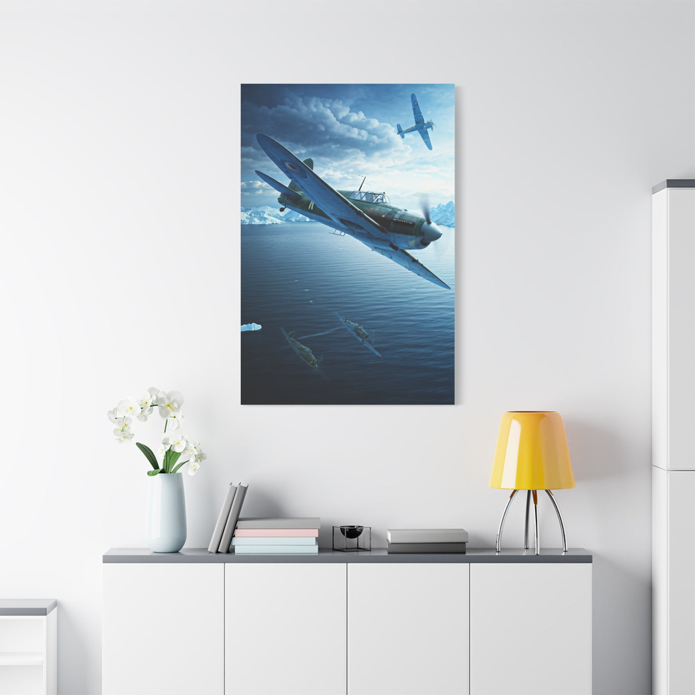 Aerial Combat Dive Action Wall Art & Canvas Prints