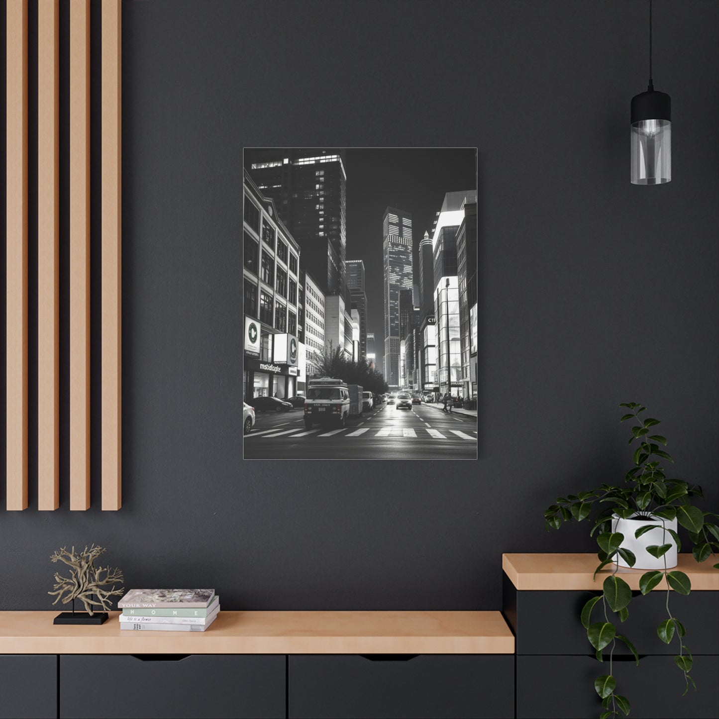 Vision Black & White Cityscapes Art Art Wall Art & Canvas Print