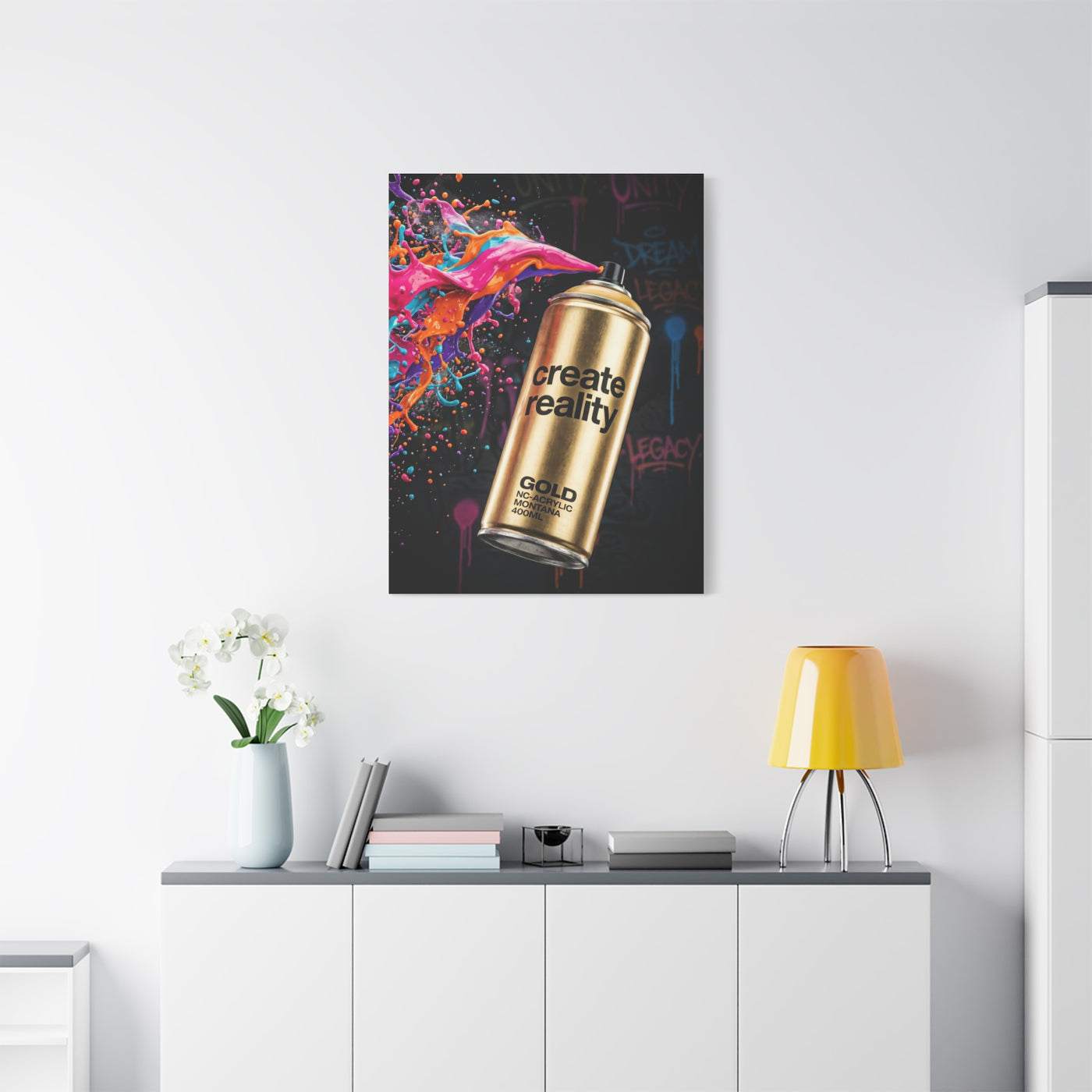 Create Reality Spray Explosion Street Wall Art & Canvas Print