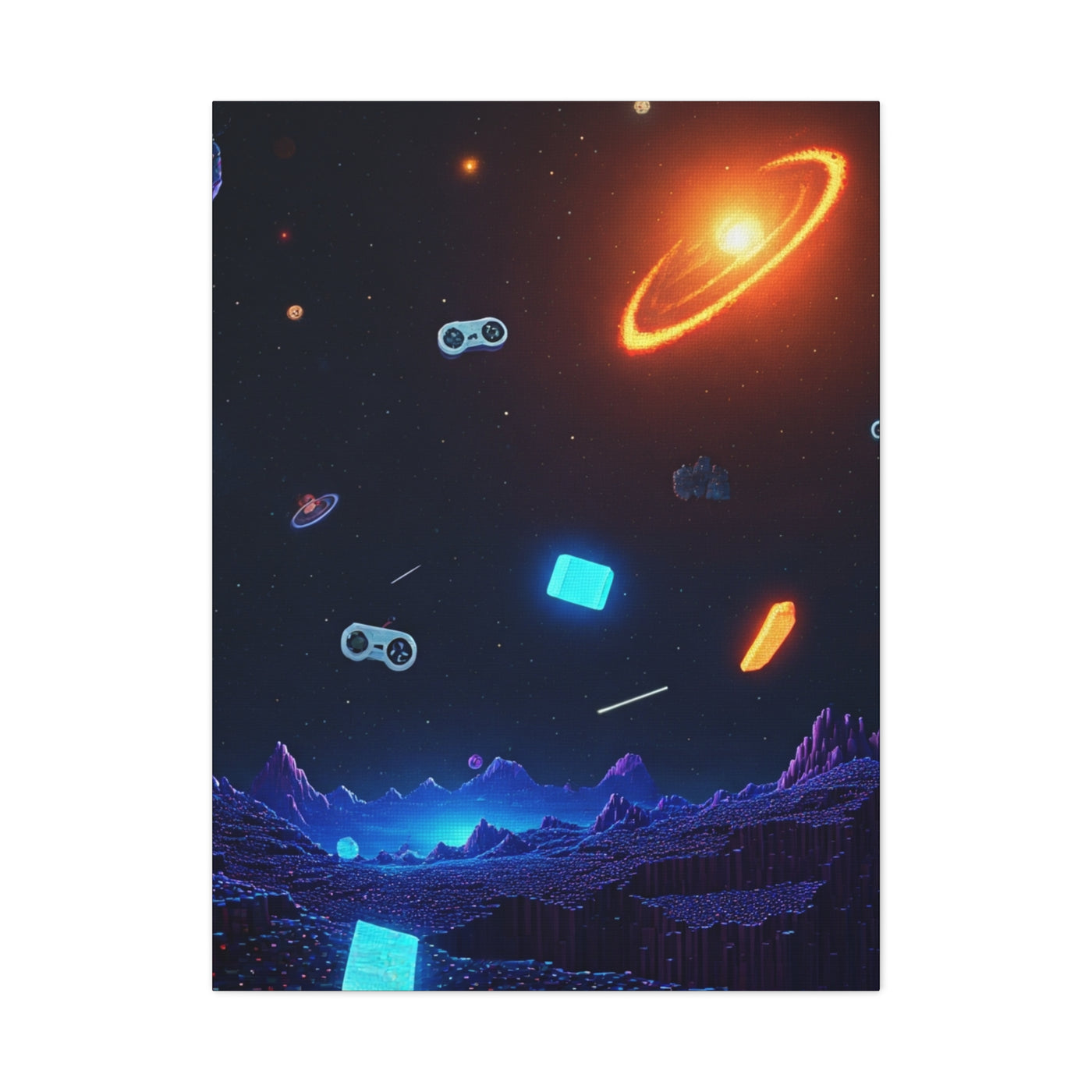 Cosmic Gaming Universe Wall Art & Canvas Prints