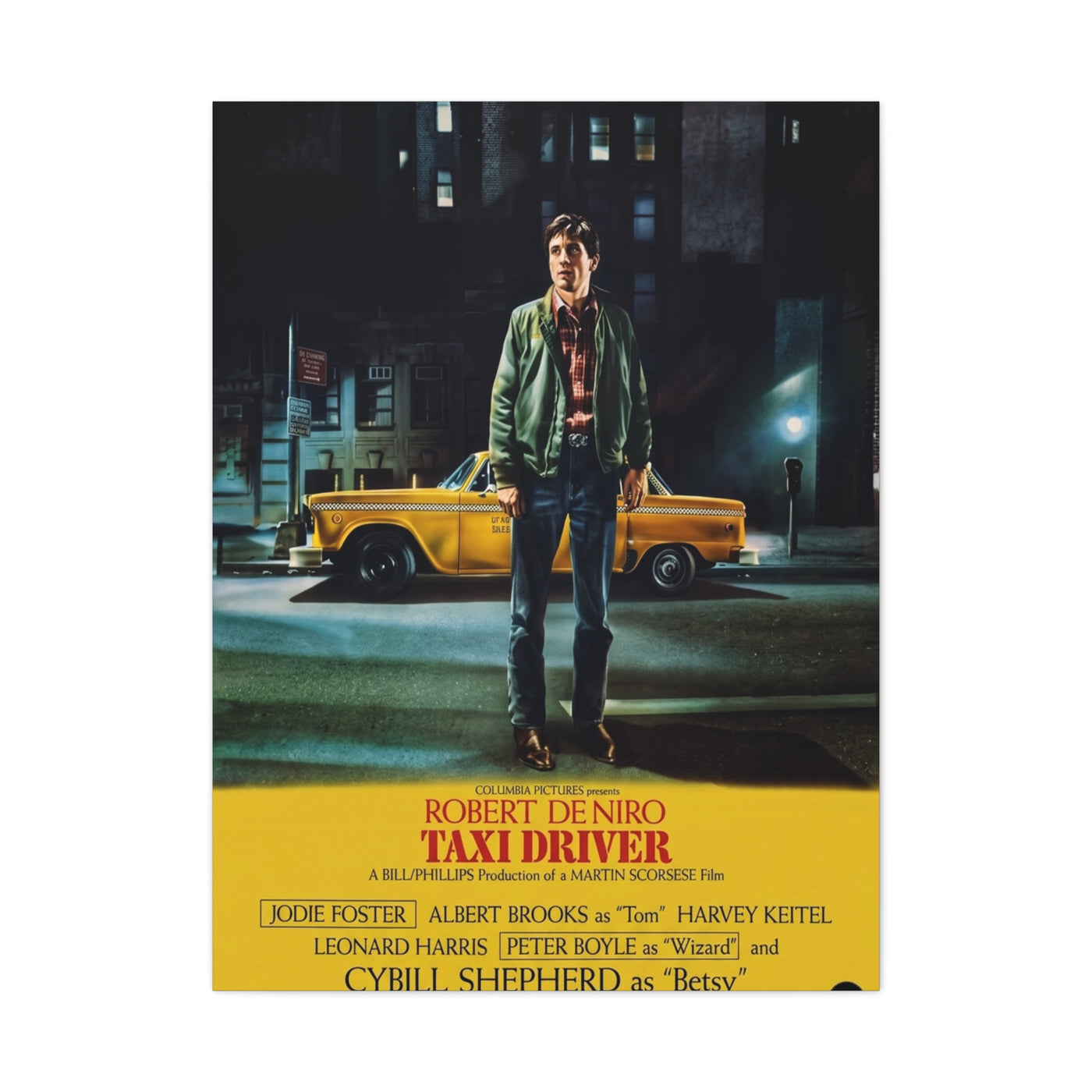 Taxi Driver 1976 Movie Poster Wall Art & Canvas Print