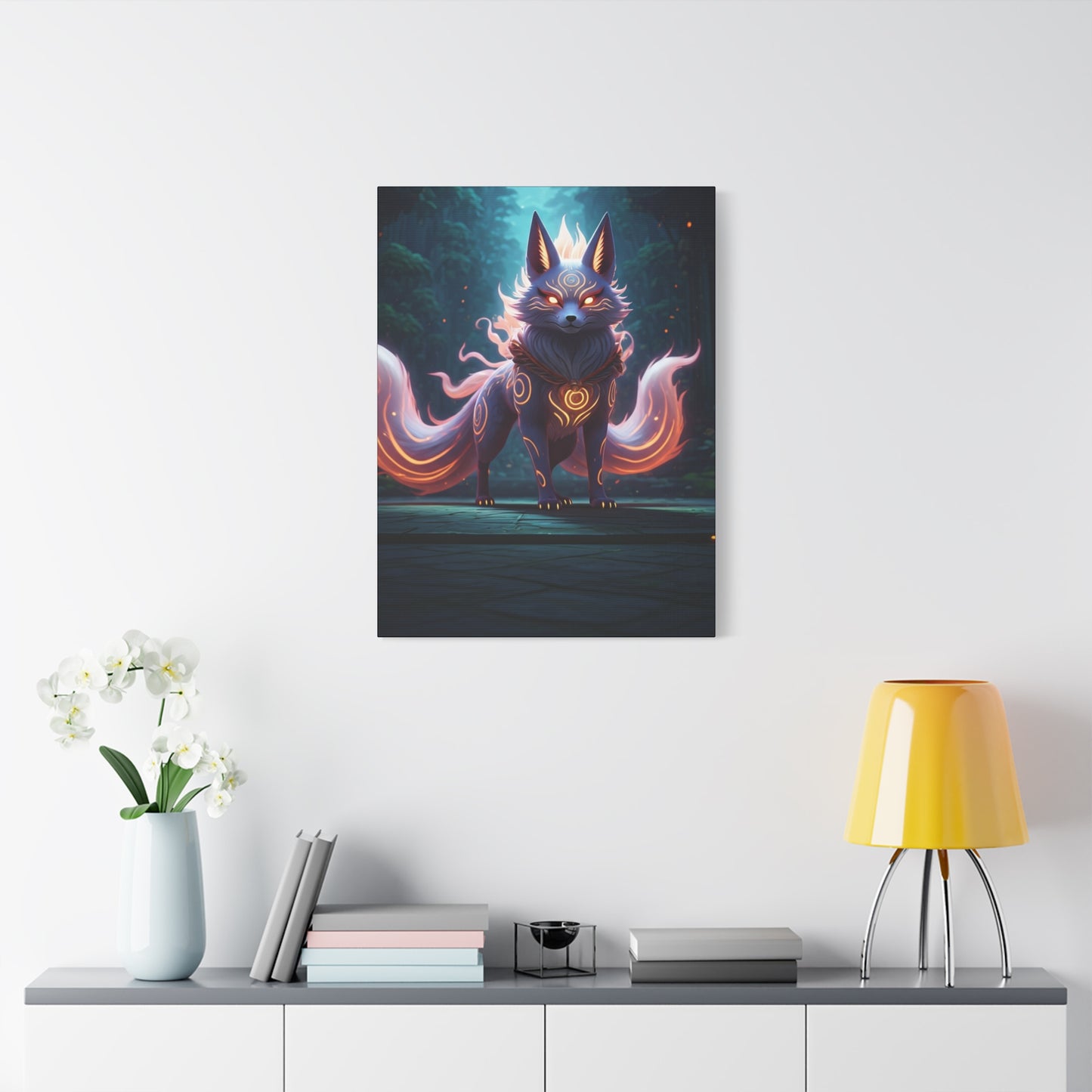 Celestial Kitsune Guardian Wall Art & Canvas Prints
