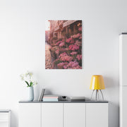Parisian Pink Flower Market Street Wall Art & Canvas Print