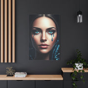 Blue Tears Portrait Wall Art & Canvas Prints