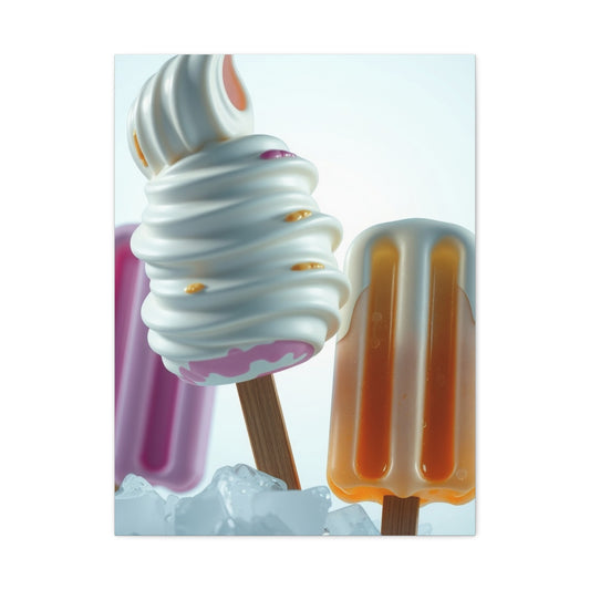 Ice Cream & Popsicle Art Supreme Canvas Wall Art & Canvas Print