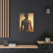 Golden Stone Warrior Portrait Wall Art & Canvas Prints
