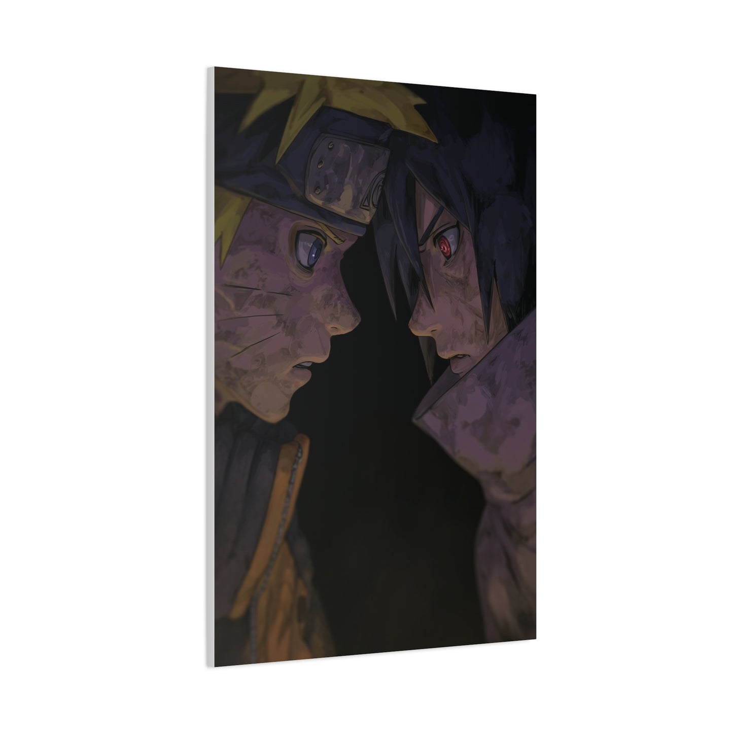 Naruto Uzumaki vs Sasuke Uchiha Final Stare Down Wall Art & Canvas Print