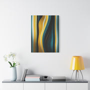 Vertical Gold Flow Abstract Wall Art & Canvas Prints