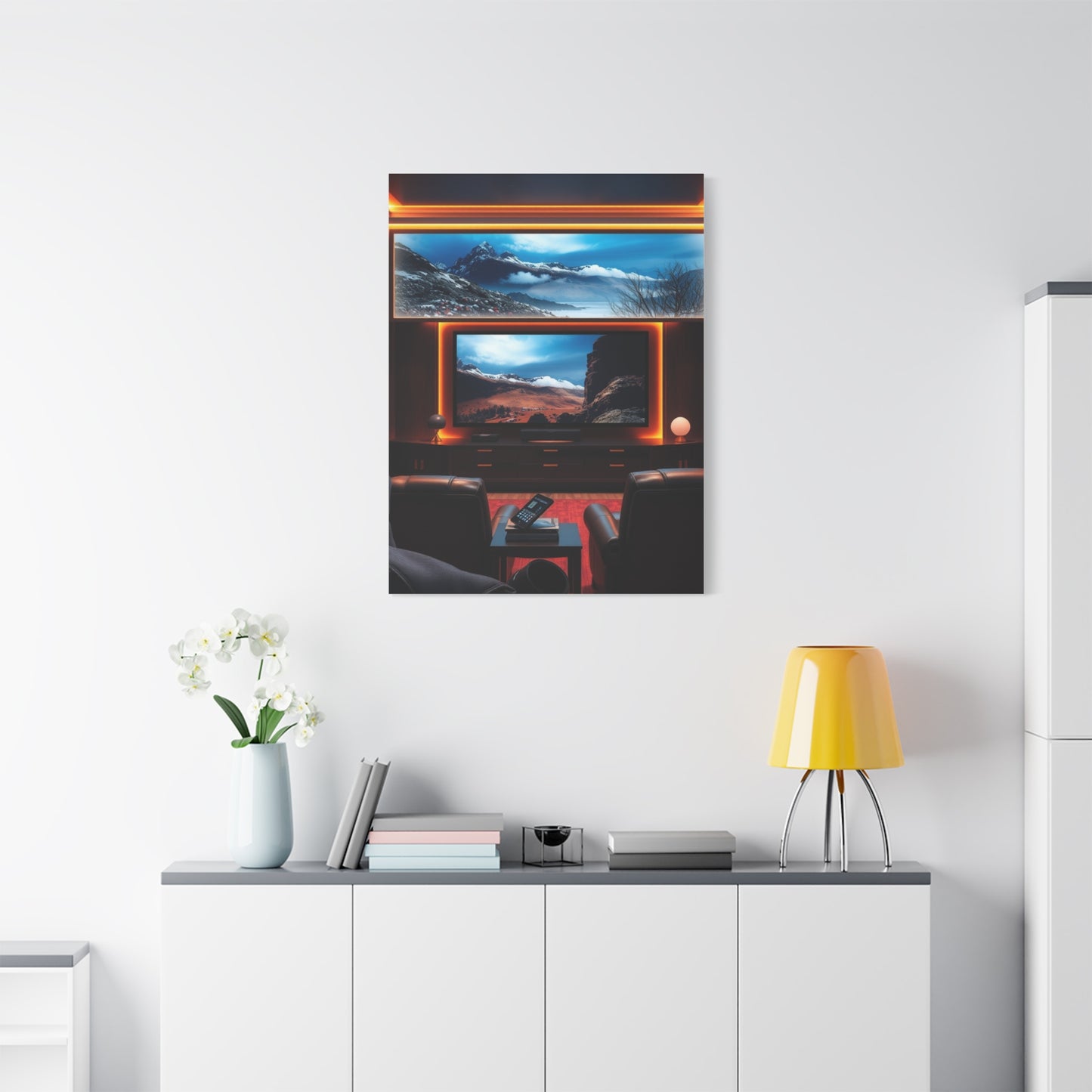 Home Theatre Decor Art Refined Canvas Wall Art & Canvas Print