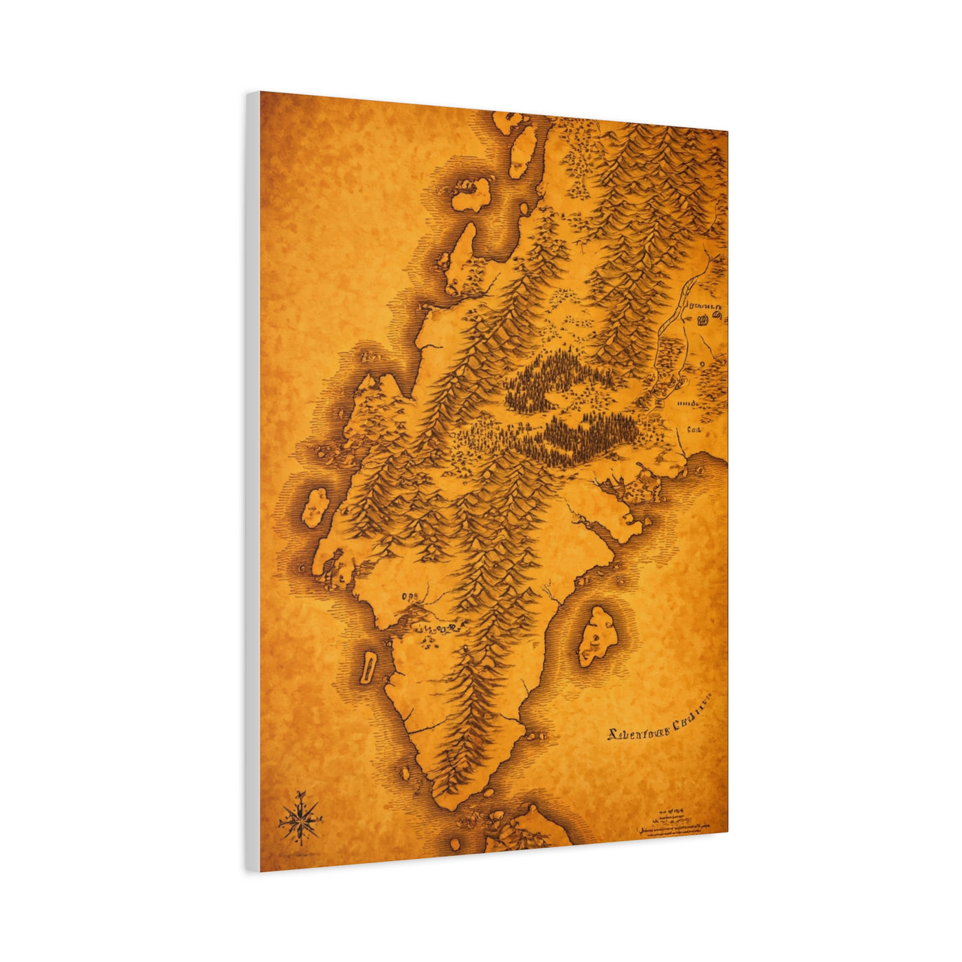 Old Europe Map Illustration Wall Art & Canvas Prints