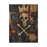 Crowned Skull Rebellion Street Wall Art & Canvas Print
