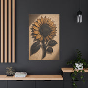 Rustic Iron Sunflower Wall Sculpture Wall Art & Canvas Print