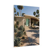 Palm Springs Modern Villa Exterior Wall Art & Canvas Print