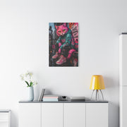 Urban Pink Cat Street Character Street Wall Art & Canvas Print