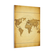 Soft Sepia Classic World Chart Wall Art & Canvas Prints