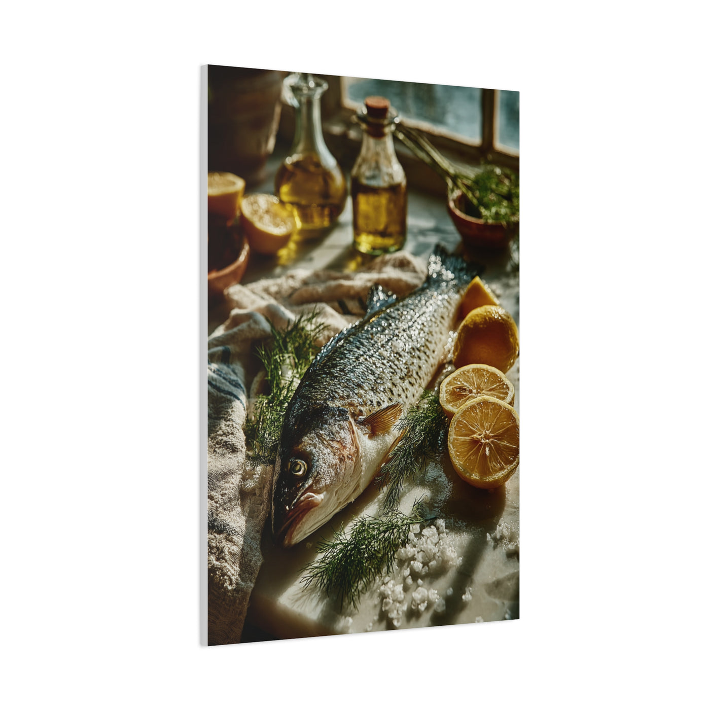 Fresh Whole Fish Mediterranean Prep Wall Art & Canvas Print