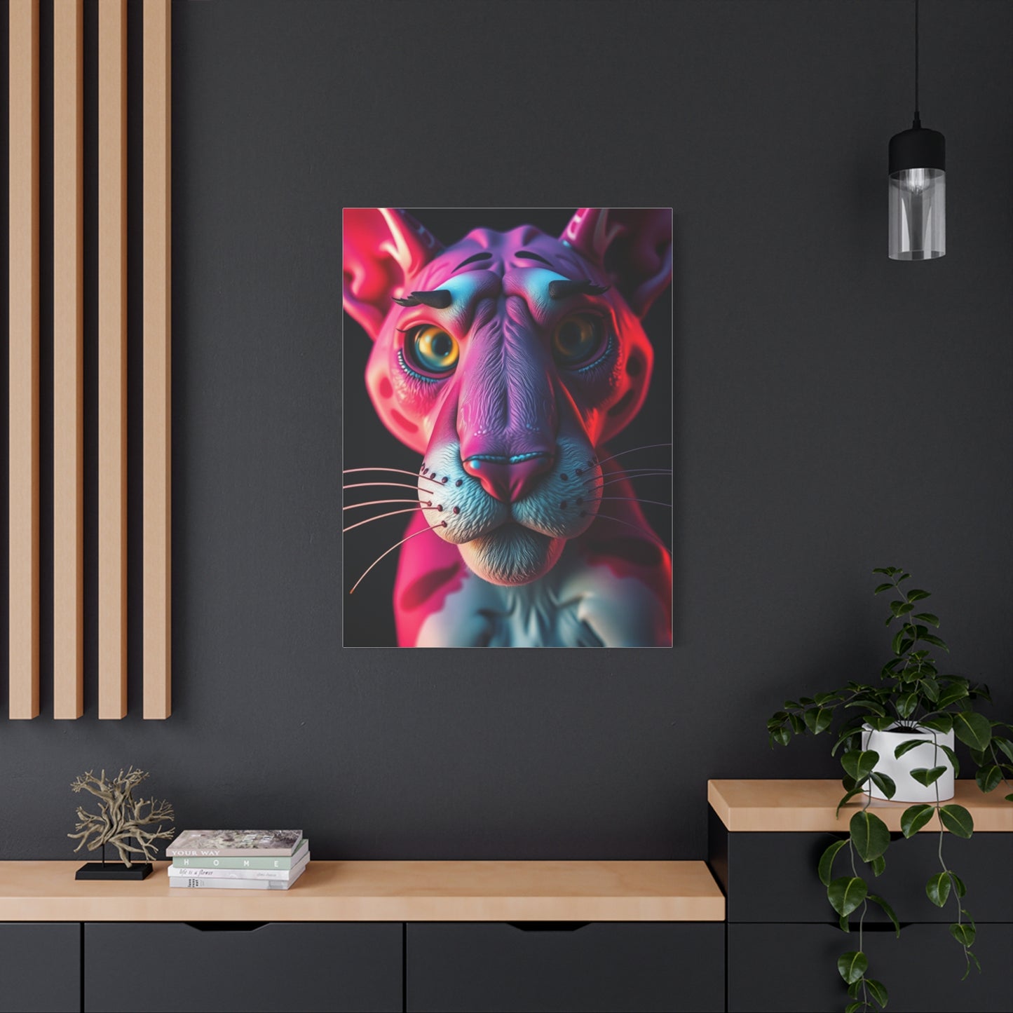 Fuchsia Predator Grandeur Wall Art & Canvas Print
