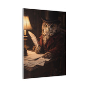 Gentleman Scholar Owl Portrait Wall Art & Canvas Print