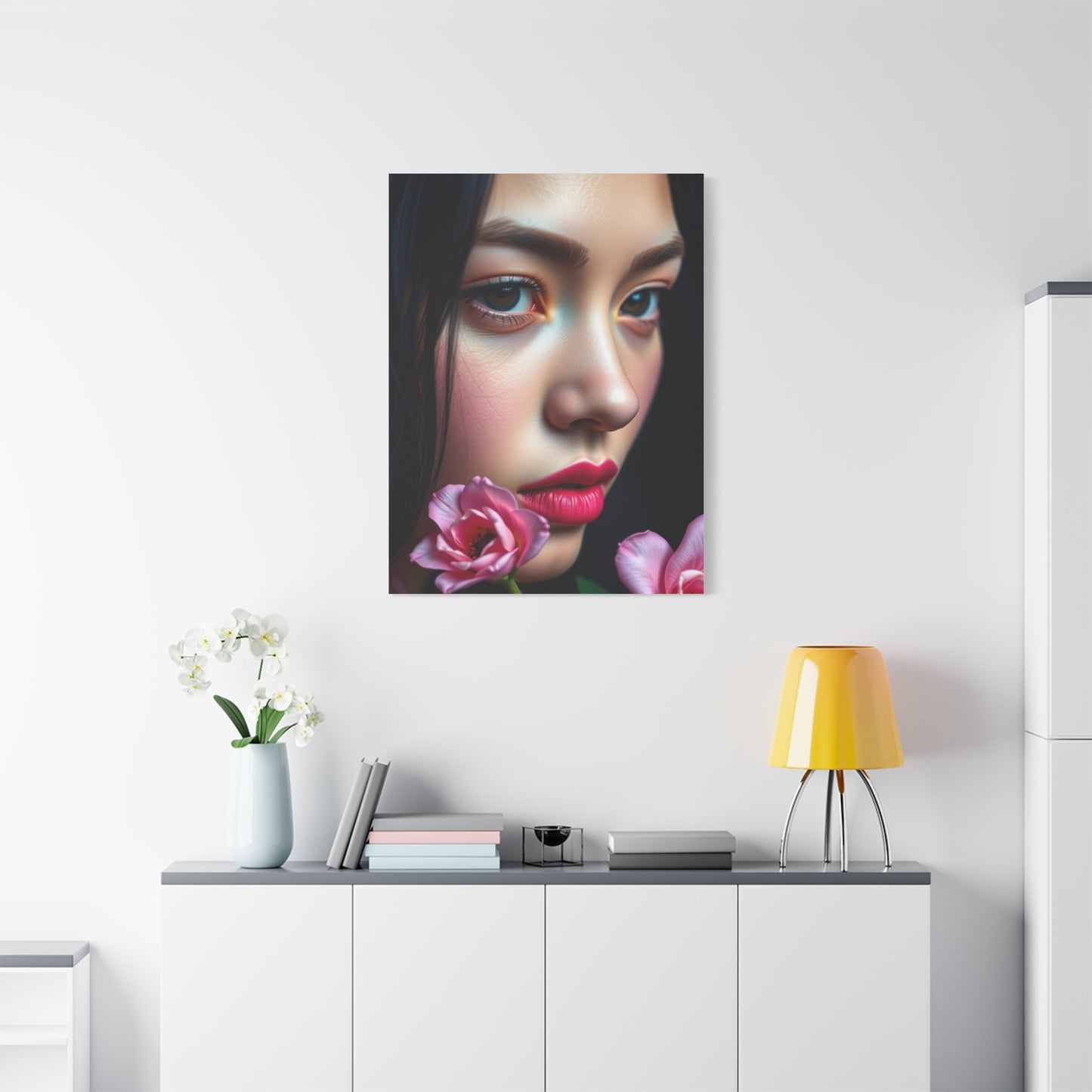 Blush and Blueberry Art Luxury Canvas Wall Art & Canvas Print