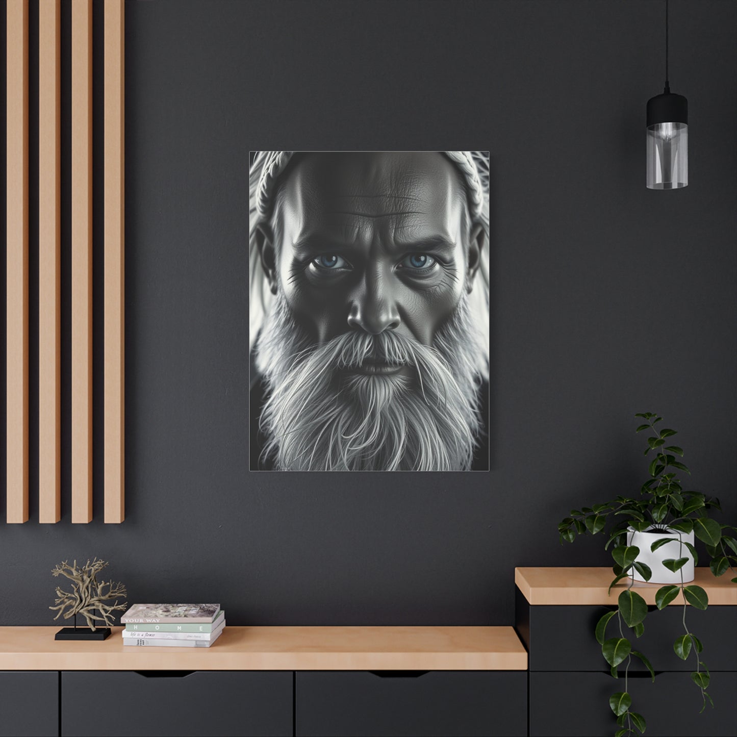 Supreme Black, White & Blue Art Collection Wall Art & Canvas Print