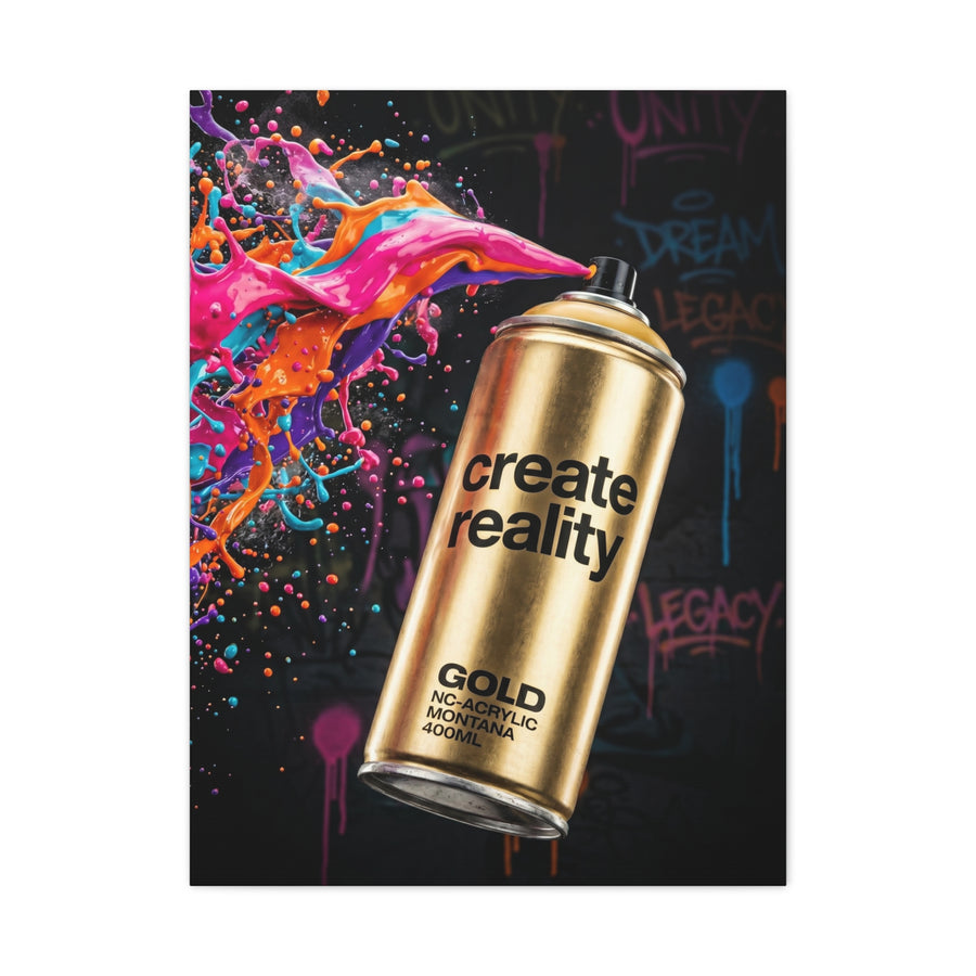 Create Reality Spray Explosion Street Wall Art & Canvas Print