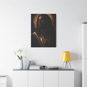 Christ with Golden Halo Contemporary Portrait Wall Art & Canvas Print