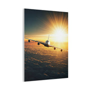 Sunrise Airliner Above the Clouds Wall Art & Canvas Prints