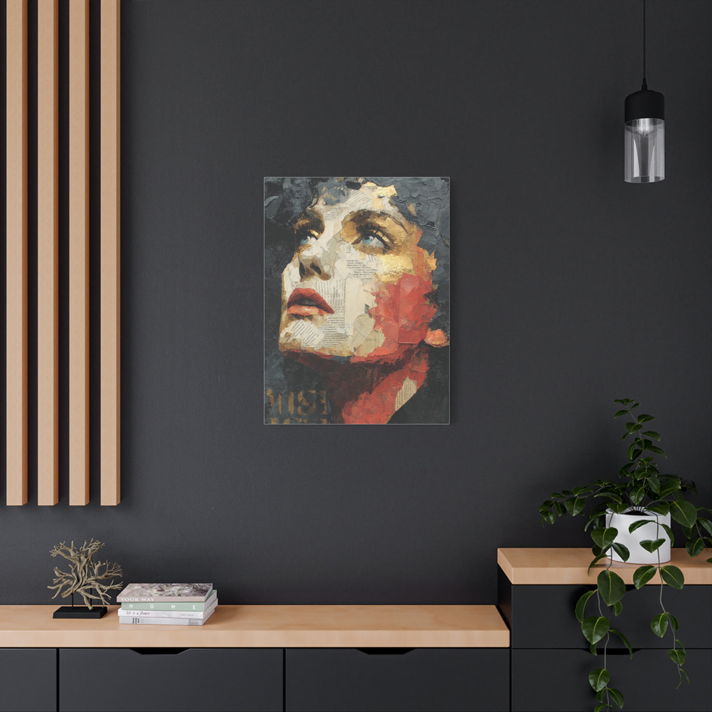 Editorial Collage Female Portrait Wall Art & Canvas Print