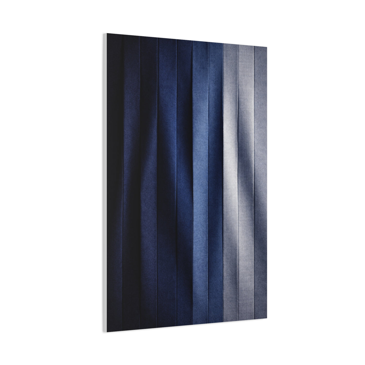 Textile Pleated Navy Composition Wall Art & Canvas Print