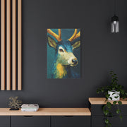 Modern Expressionist Deer Portrait Wall Art & Canvas Print