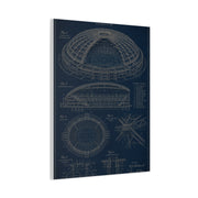 All Weather Stadium Blueprint Sports Wall Art & Canvas Print