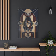Neo-Deco Geometric Romance Composition Wall Art & Canvas Print