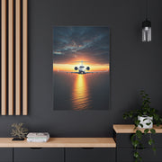 Sunset Horizon Aircraft Flight Wall Art & Canvas Prints