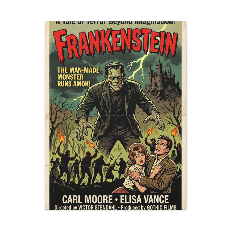 Frankenstein Vintage Movie Poster Wall Art & Canvas Print
