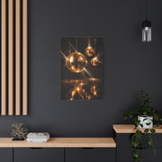Golden Disco Ball Glamour Wall Art & Canvas Print