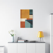 Mid Century Modern Geometric Color Block Wall Art & Canvas Print