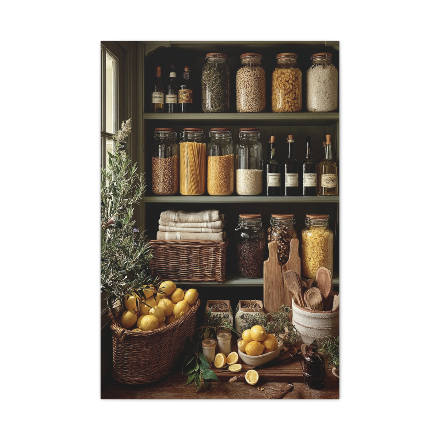 Pantry Shelf Kitchen Organization Wall Art & Canvas Print