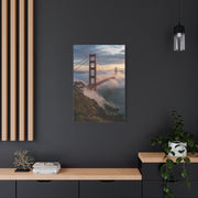 Golden Gate Bridge Through Morning Fog Wall Art & Canvas Print