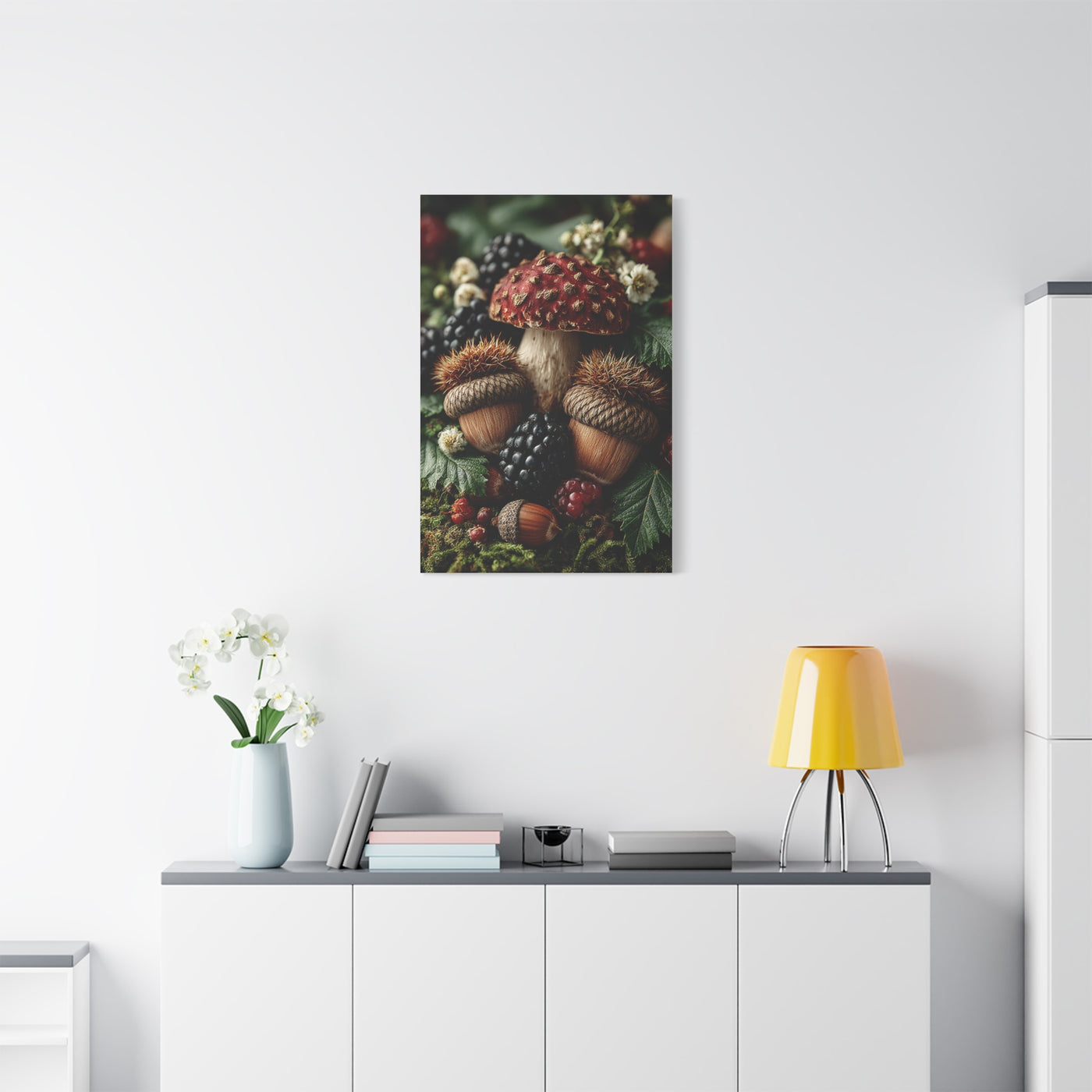 Woodland Harvest Still Life Wall Art & Canvas Print