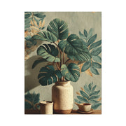 Tropical Green Botanical Still Life Wall Art & Canvas Print