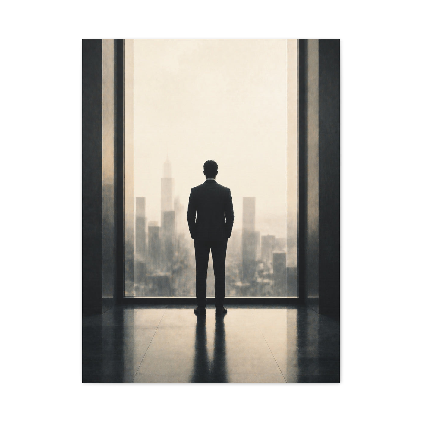 Leadership Vision Window Silhouette Wall Art & Canvas Print