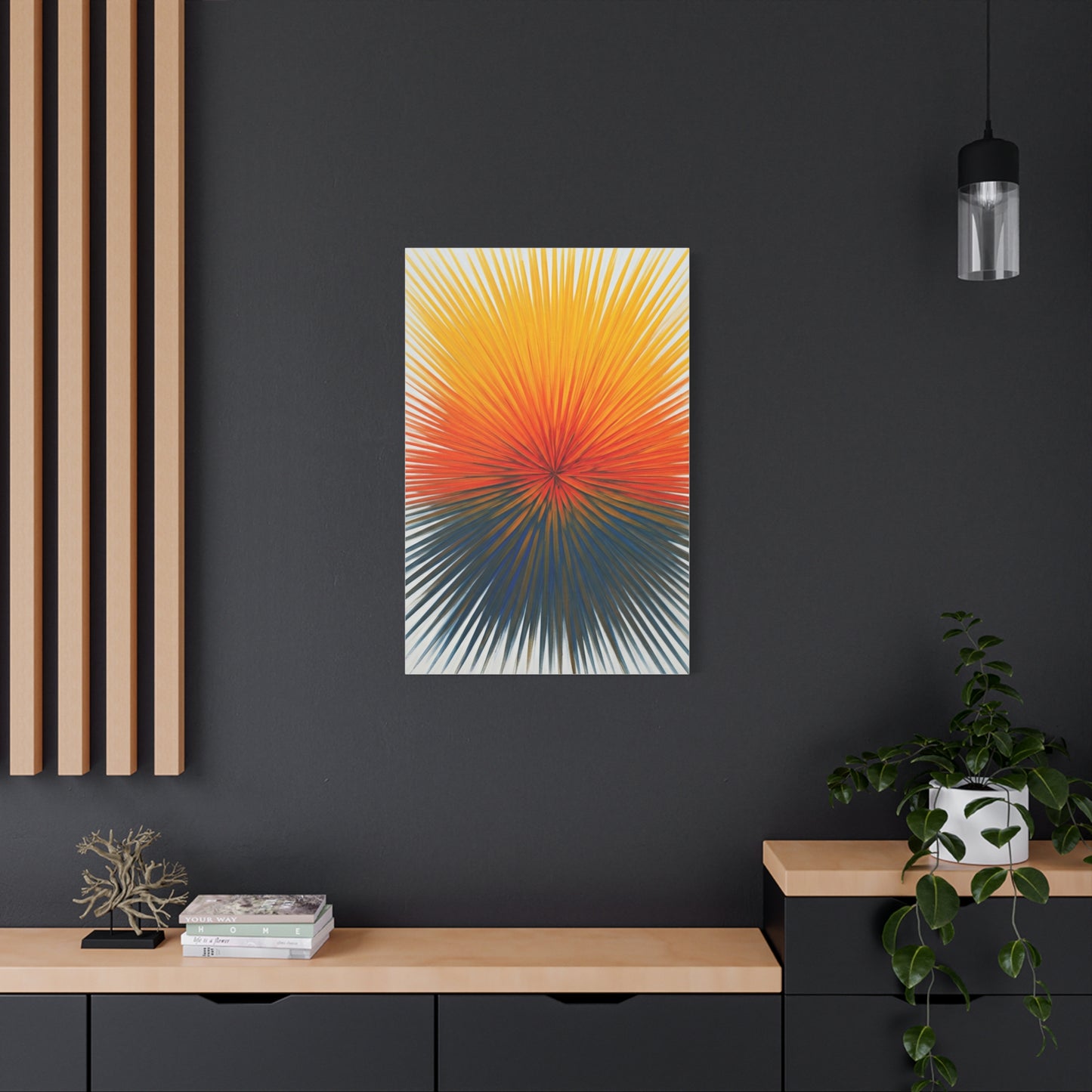 Radiant Sunburst Horizon Abstract Wall Art & Canvas Prints