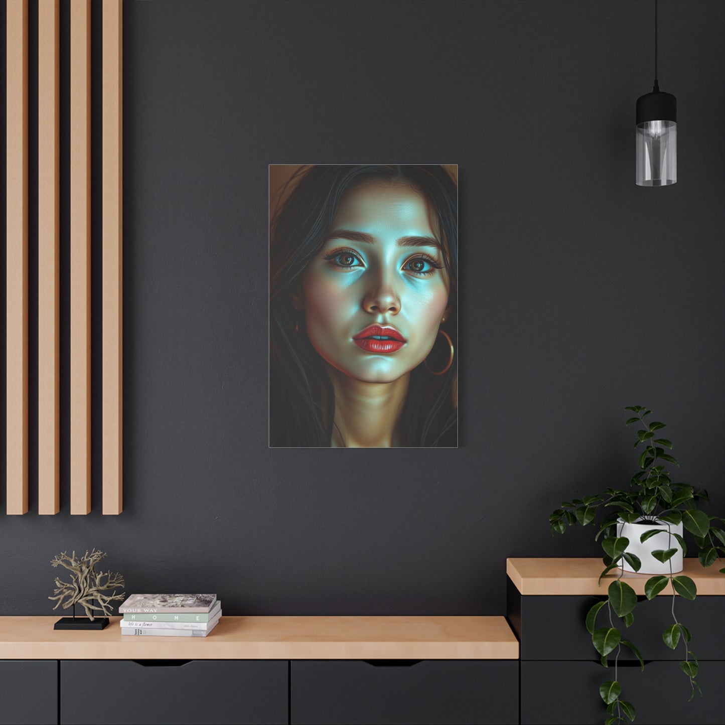 Graceful Queen Representation Wall Art & Canvas Print