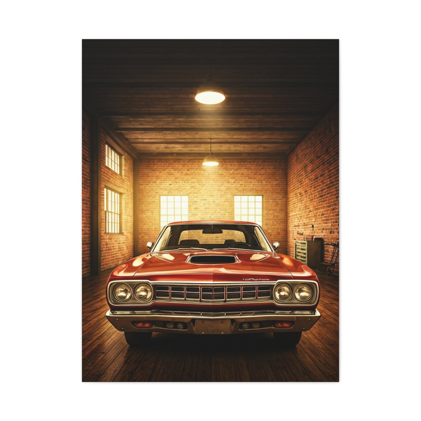Plymouth Road Runner Tungsten Garage Wall Art & Canvas Prints